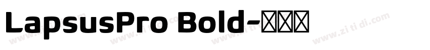 LapsusPro Bold字体转换